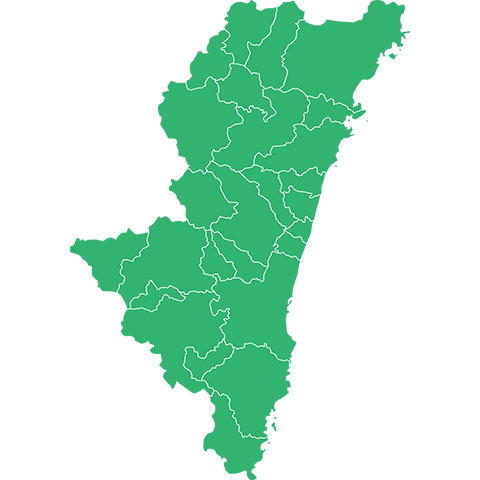 宮崎市の地図
